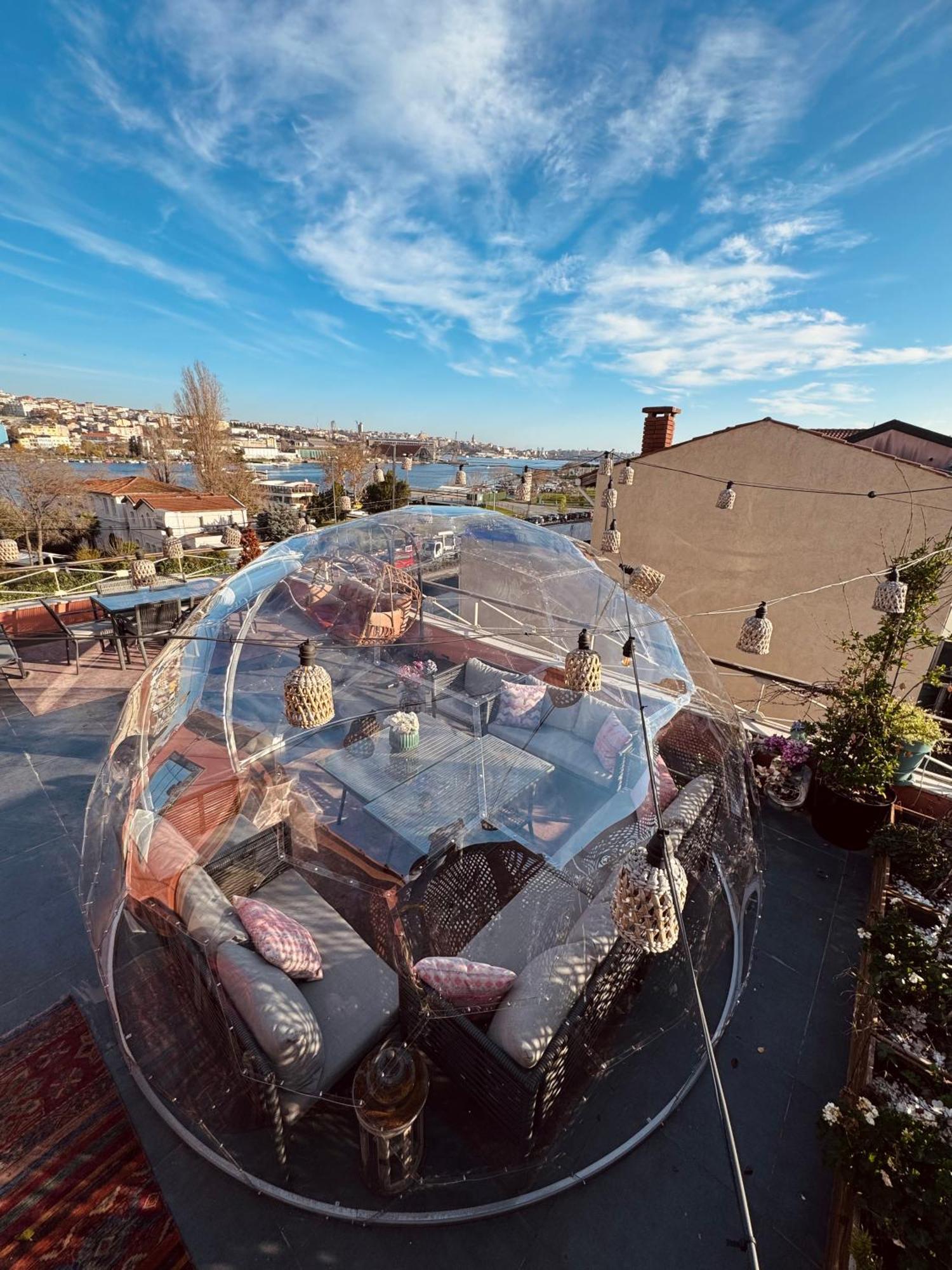 איסטמבול Waterfront Apartment By The Tram - Terrace With Dome & Golden Horn View In Fatih מראה חיצוני תמונה